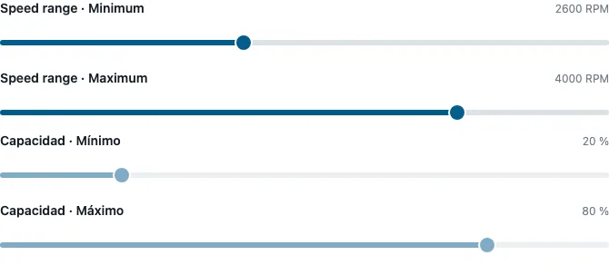 Range slider rendered in the Expo web renderer Lumen playground
